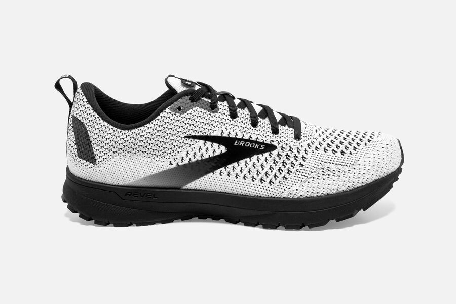 Tenis Corrida Brooks Revel 4 Feminino Brasil - Branco/Pretas 1097824-DY